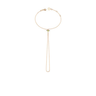 QUEEN BEE BELLA GOLD DIAMOND PERIDOT HAND CHAIN Bee Goddess
