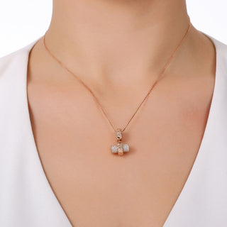 SOUL MATE CRESTED RING GOLD DIAMOND NECKLACE