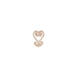 SANKOFA GOLD DIAMOND SINGLE EARRING