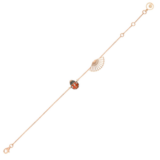 BG x MO LADYBIRD GOLD BLACK DIAMOND BRACELET