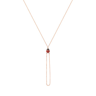 LADYBUG GOLD DIAMOND HAND CHAIN