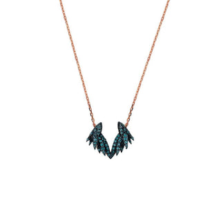 WINGS GOLD DIAMOND NECKLACE Bee Goddess