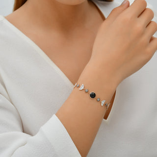 CRESCENT GOLD DIAMOND BRACELET