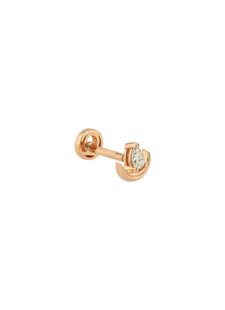 CRESCENT GOLD DIAMOND PIERCING