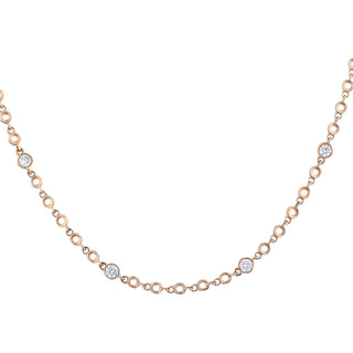 CHAIN GOLD DIAMOND SEED NECKLACE