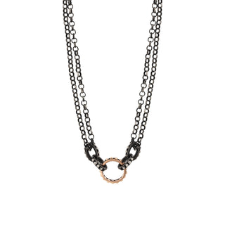 CHAIN GOLD & SILVER NECKLACE