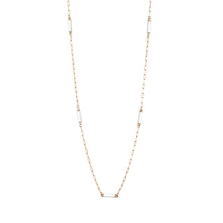 CHAIN GOLD ENAMEL NECKLACE