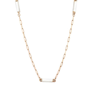 CHAIN GOLD ENAMEL NECKLACE
