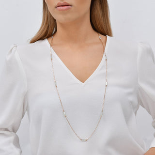 CHAIN GOLD ENAMEL NECKLACE