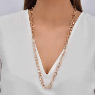 HONEYCOMB GOLD CHAIN NECKLACE