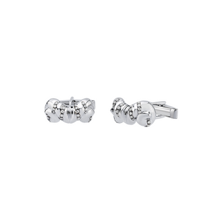 AIRES SILVER DIAMOND CUFFLINK