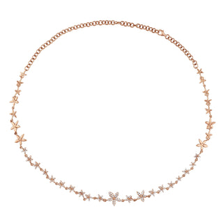 APPLE SEED TARA 18K GOLD DIAMOND CHOKER
