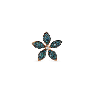 APPLE SEED TARA GOLD BLUE DIAMOND SINGLE EARRING