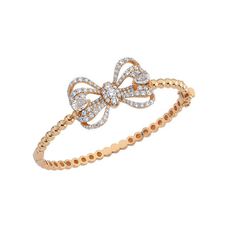 BOW GOLD DIAMOND BRACELET