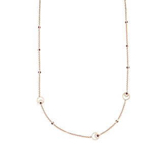 CINTEMANI GOLD RUBY CHAIN NECKLACE