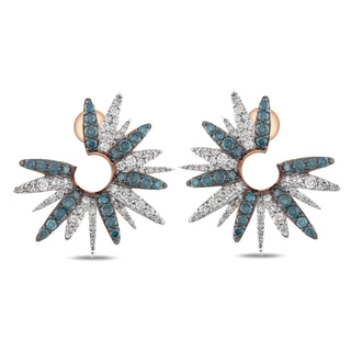 HERA BLUE GOLD DIAMOND EARRINGS