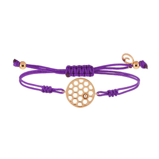HONEYCOMB GOLD CORD BRACELET