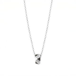 ETERNITY SILVER BLACK DIAMOND NECKLACE