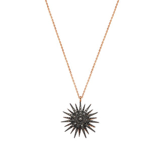 JARDIN STAR GOLD BLACK DIAMOND NECKLACE