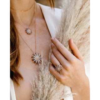 JARDIN STAR GOLD BROWN DIAMOND NECKLACE