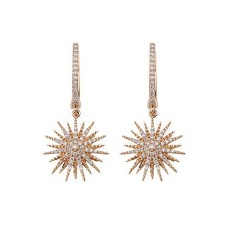 JARDIN STAR GOLD DIAMOND EARRINGS