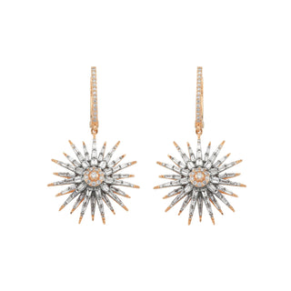 JARDIN STAR GOLD DIAMOND EARRINGS