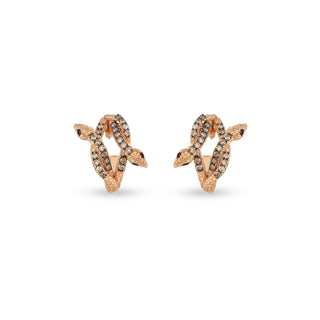 KUNDALINI GAIA GOLD BROWN DIAMOND EARRINGS