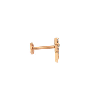 LIGHTNING GOLD DIAMOND XSMALL PIERCING