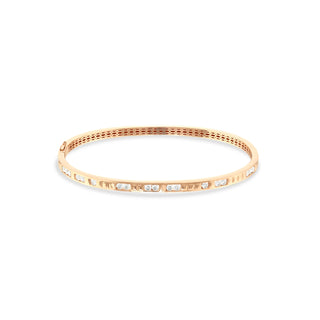 MONDRIAN GOLD DIAMOND BANGLE BRACELET