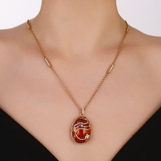 MONDRIAN GOLD DIAMOND CHAIN NECKLACE