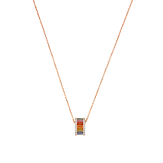 MONDRIAN GOLD DIAMOND SAPPHIRE SMALL NECKLACE