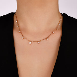 MONDRIAN PAVÊ GOLD DIAMOND NECKLACE