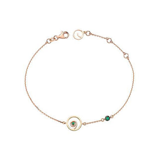 OM GOLD EMERALD BRACELET