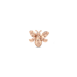 QUEEN BEE GOLD DIAMOND SINGLE  EARRING