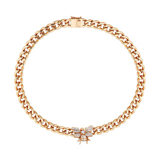 QUEEN BEE HANIA GOLD DIAMOND CHOKER