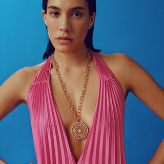 ROSA MUNDI 18K GOLD DIAMOND PENDANT