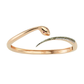 SERPENT GOLD BROWN DIAMOND RUBY BRACELET