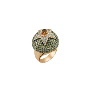 SIRIUS STAR GOLD BROWN DIAMOND RING
