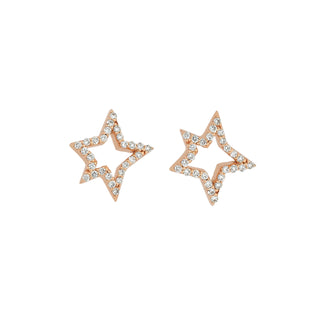 SIRIUS STAR GOLD DIAMOND EARRINGS