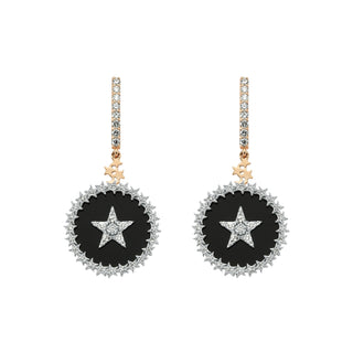 SIRIUS STAR GOLD DIAMOND EARRINGS