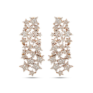 SIRIUS STAR GOLD DIAMOND EARRINGS