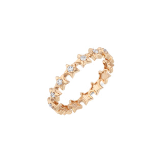 SIRIUS STAR GOLD DIAMOND ETERNITY XSMALL RING