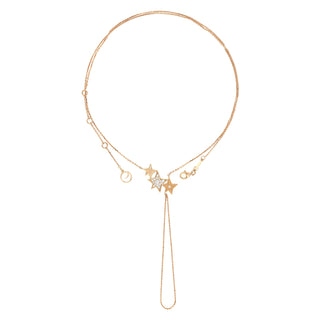 SIRIUS STAR GOLD DIAMOND HAND CHAIN