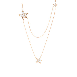 SIRIUS STAR GOLD DIAMOND NECKLACE