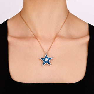 SIRIUS STAR GOLD DIAMOND NECKLACE