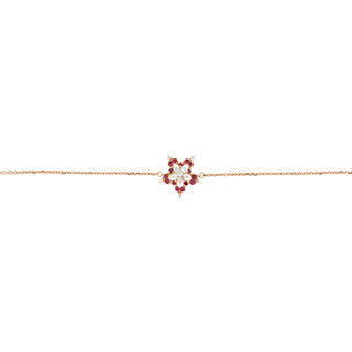 SIRIUS STAR GOLD DIAMOND RUBY SMALL BRACELET