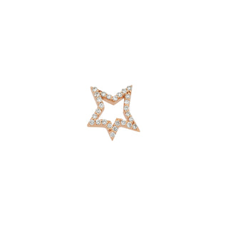 SIRIUS STAR GOLD DIAMOND SINGLE EARRING