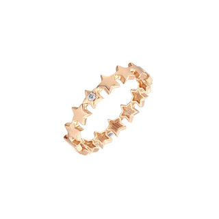 SIRIUS STAR GOLD SOLITARE DIAMOND RING