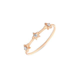SIRIUS STAR GOLD DIAMOND XSMALL RING