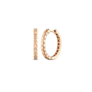 TANIT GOLD DIAMOND HOOP EARRINGS